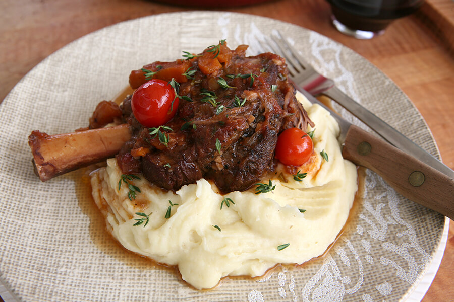 Braised Lamb Shanks - Superb Herb