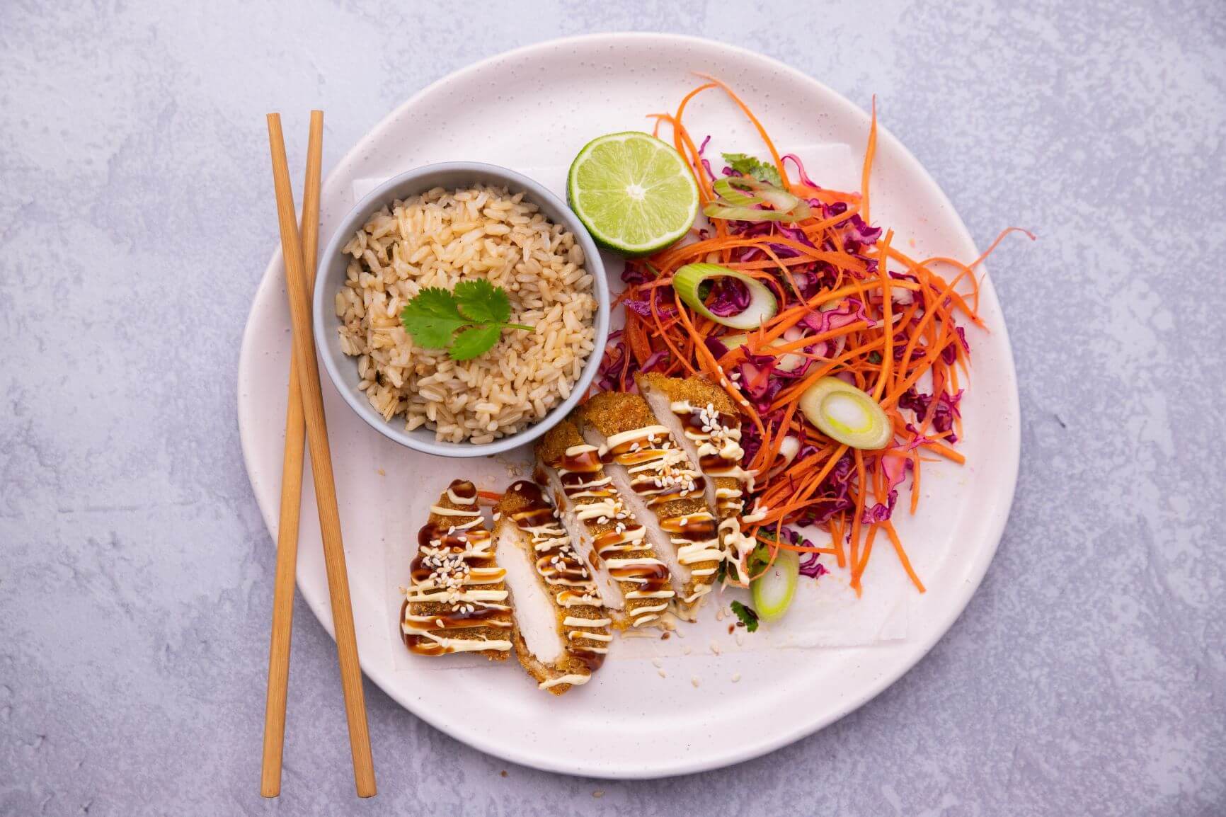 Ancient Grains Chicken Katsu with Brown Rice and Buckwheat, Hero_HRWeb