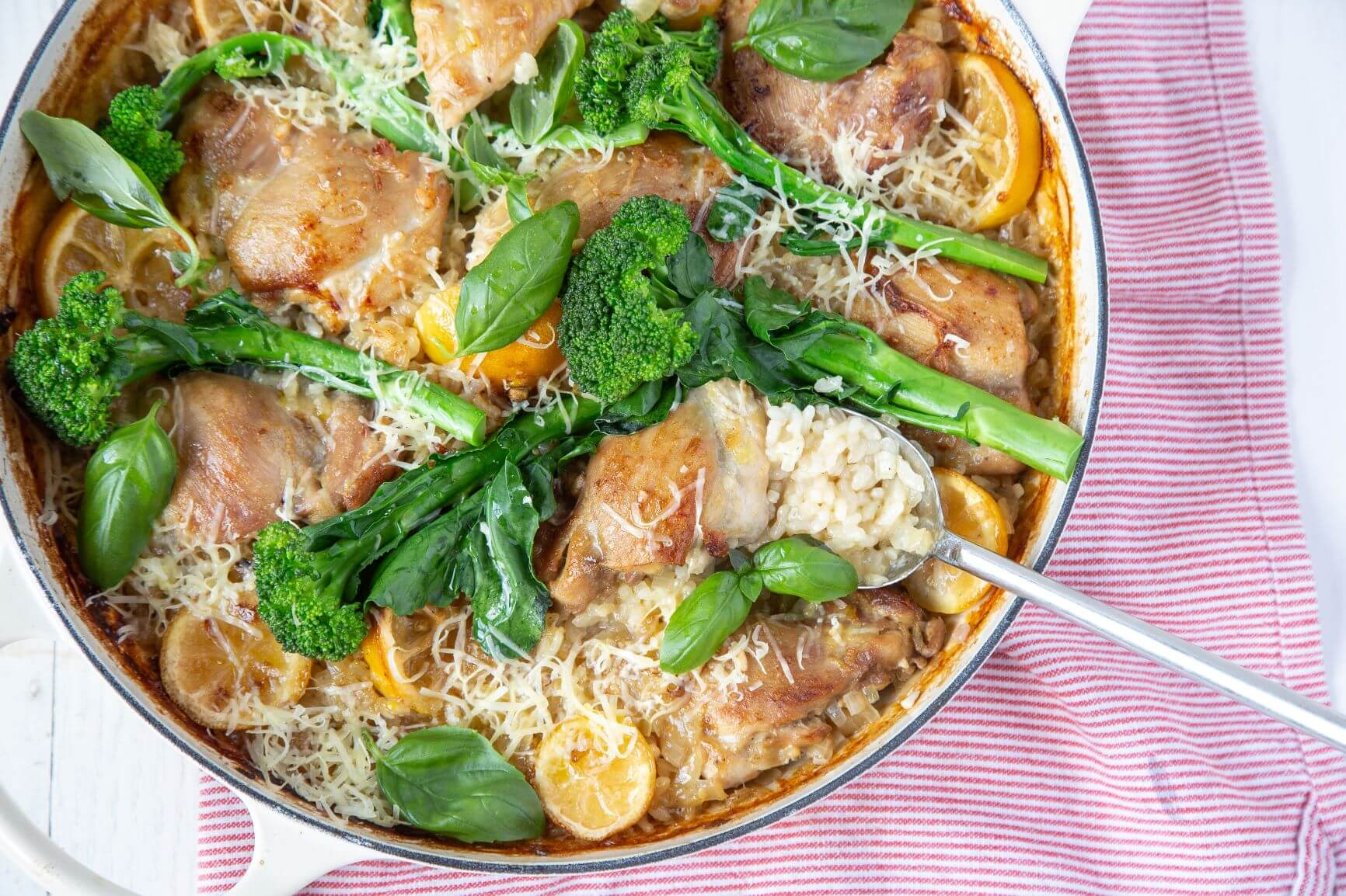 Chicken, Broccolini, Lemon & Basil RisottoLR