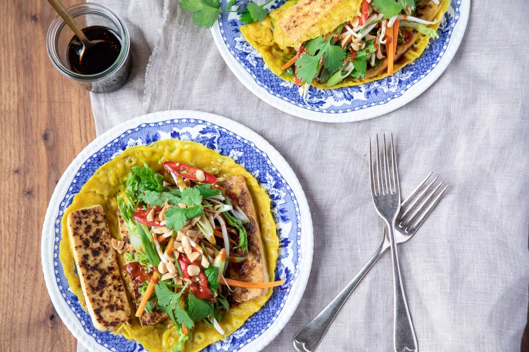 Vietnamese Tofu Turmeric PancakesLR