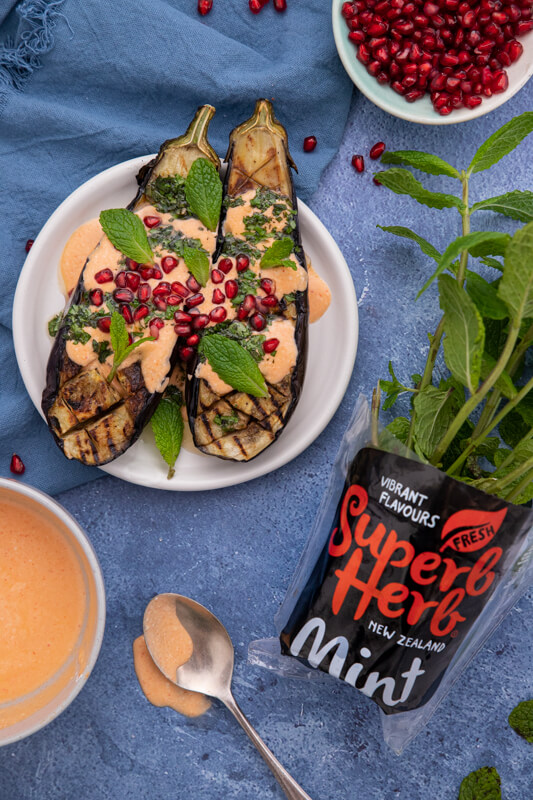 BBQ Aubergine with Chilli Buttermilk & Herb Sauce_LR_Superb Herb