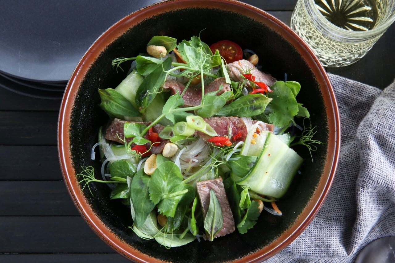Vietnamese Mint Beef Noodle Salad Superb Herb Vietnamese Mint Beef Noodle Salad Superb Herb