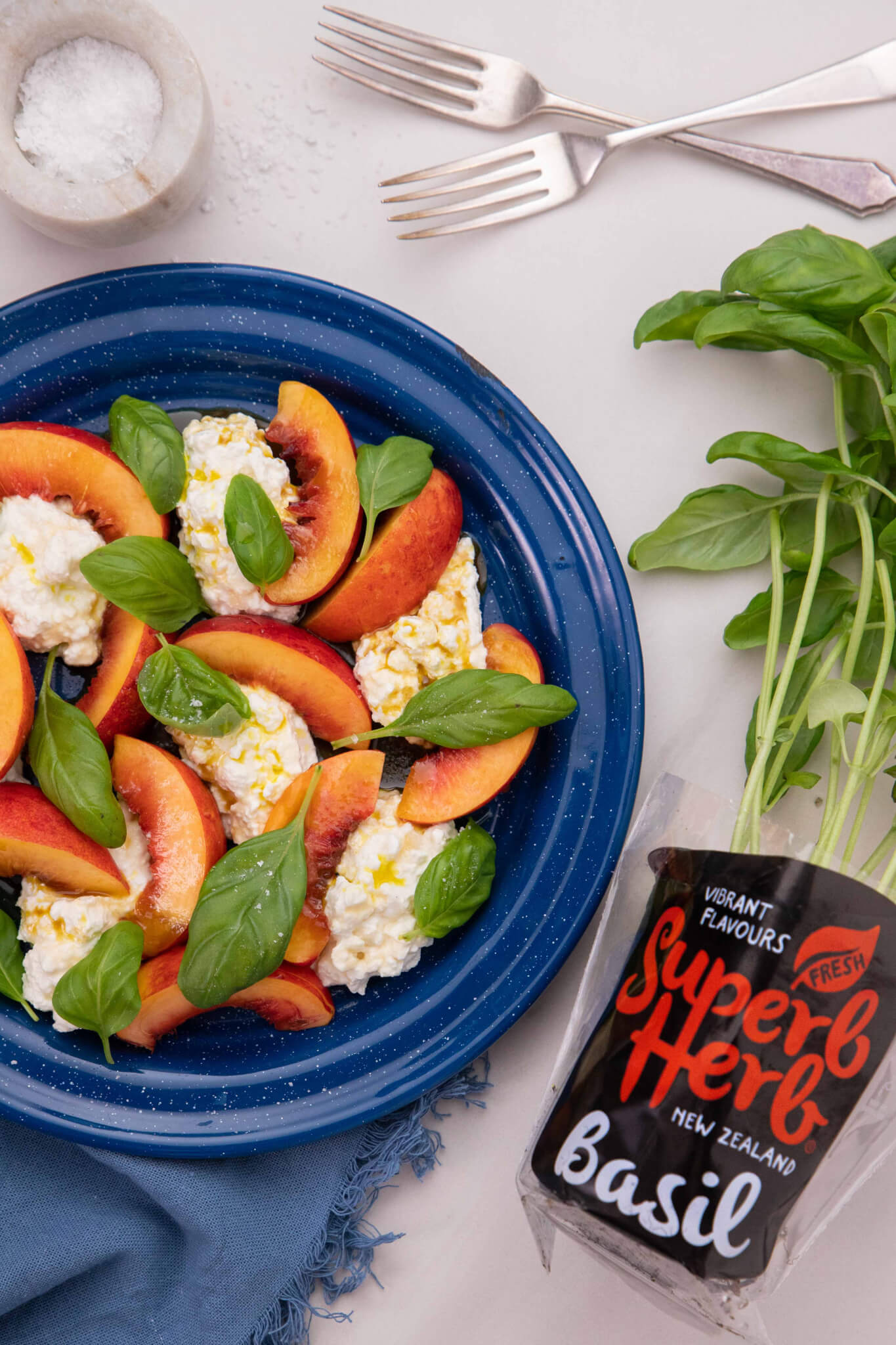 Cottage Cheese, Nectarine & Basil Salad_LR_Superb Herb