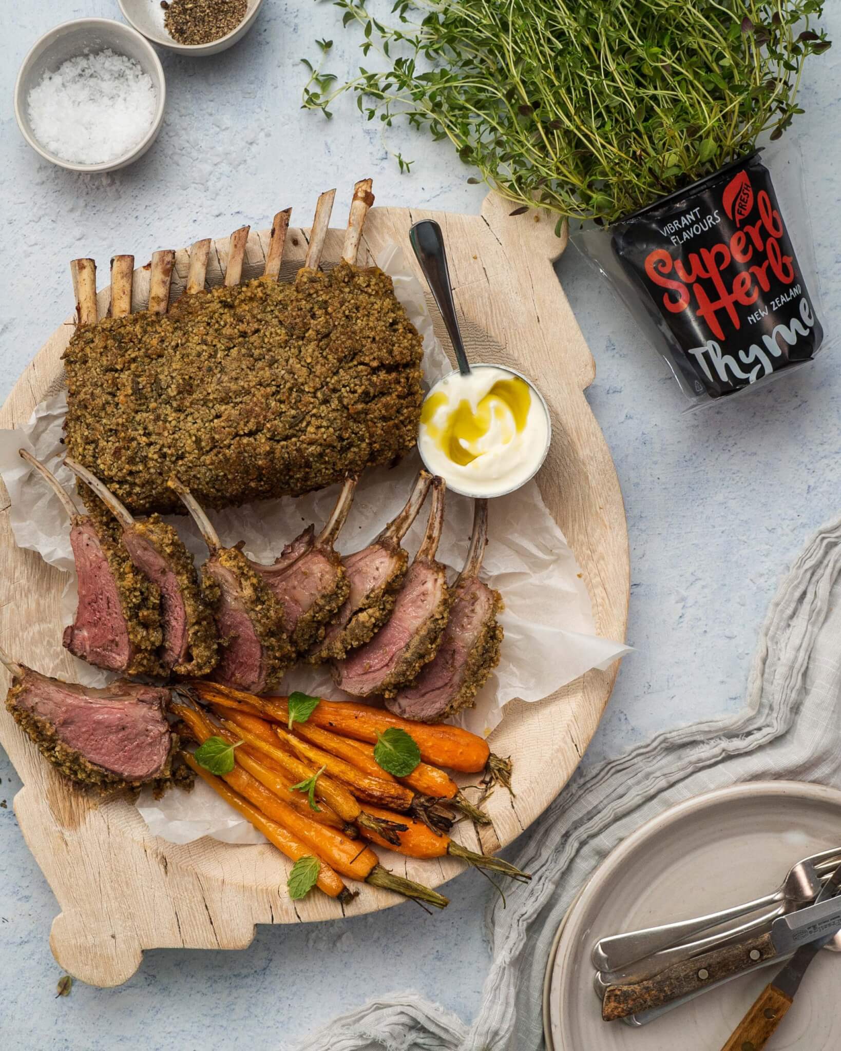 Walnut and Herb Crusted Lamb Racks_Superb Herb_LR