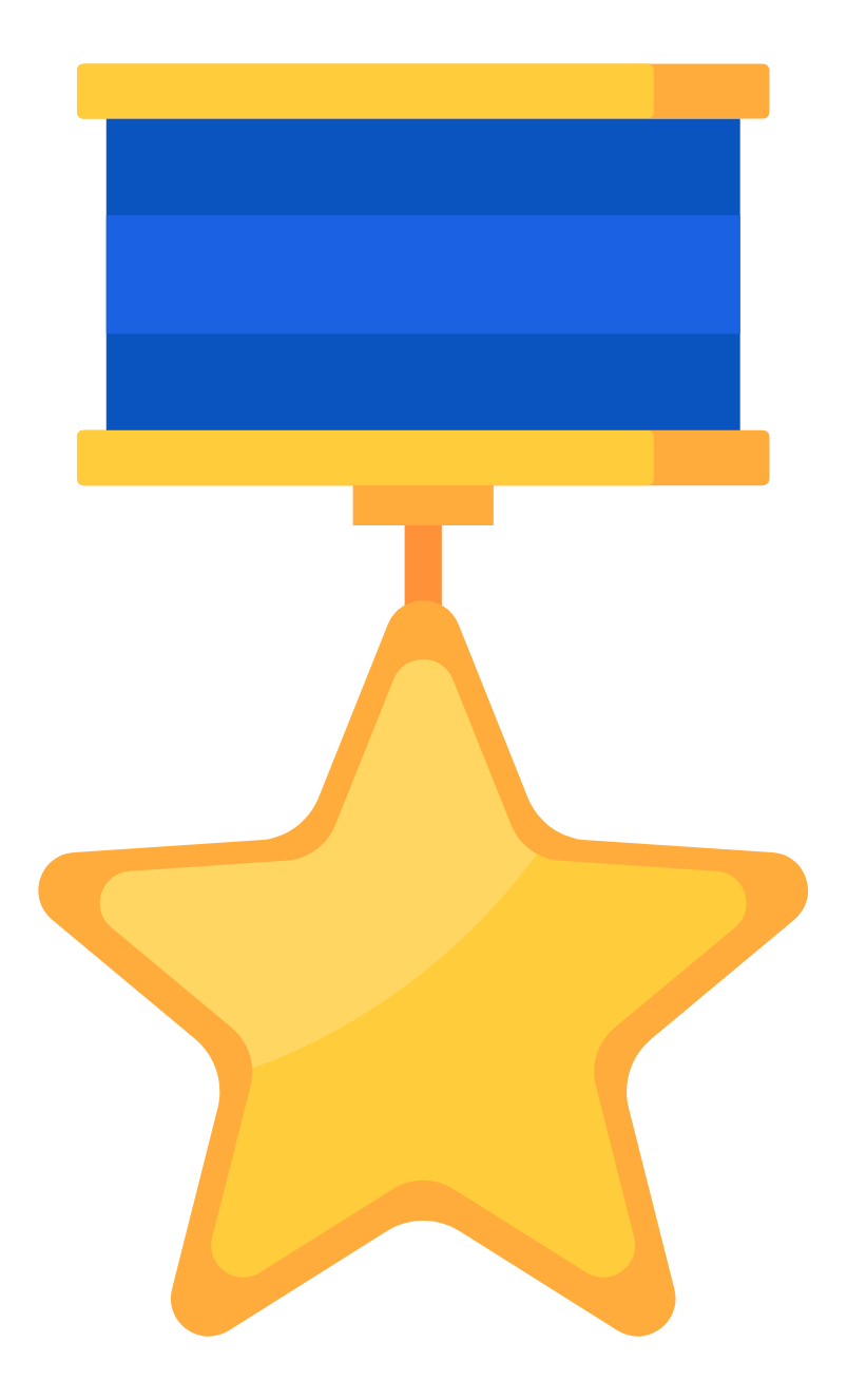 Medal star icon